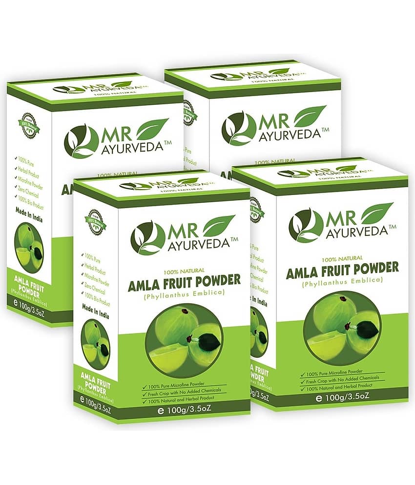 MR Ayurveda Amla Powder for Hair & Skin Hair Scalp Treatment 400 g Pack of 4