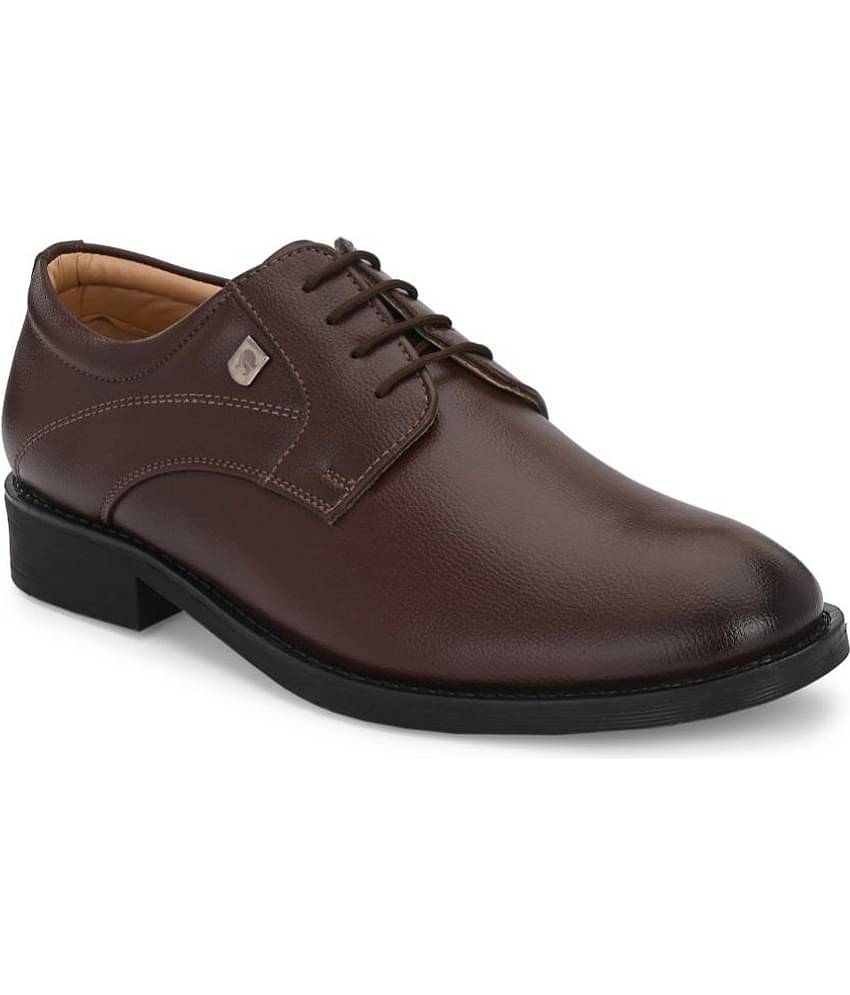 Leeport - Tan Men's Derby Formal Shoes