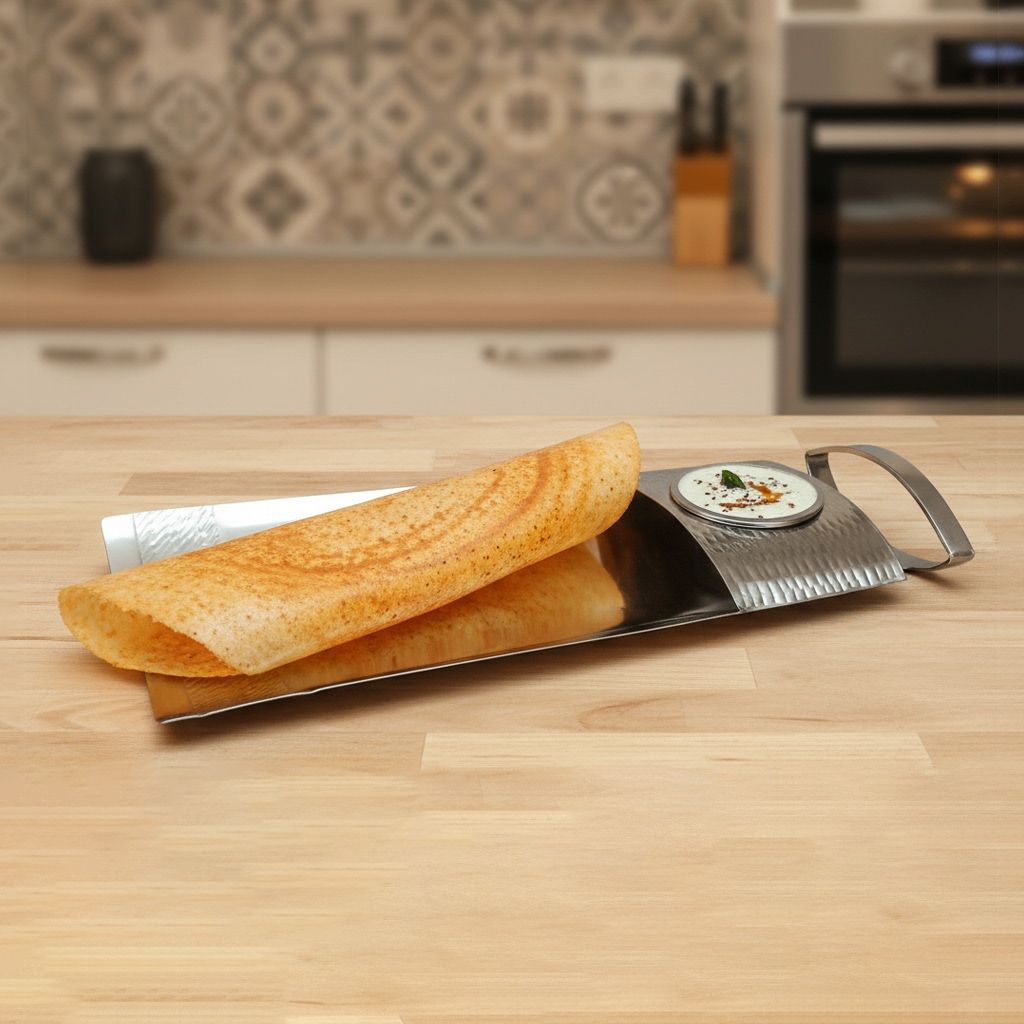 Aluminium Decorative Dosa Plate Small (AMAS3184/14)