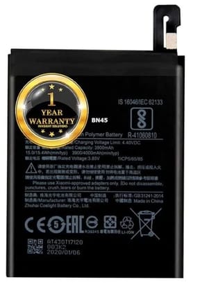 Original BN45 Battery Compatible for Redmi Note 5 Pro (4000mAh)  1 Year Warranty (Code002).