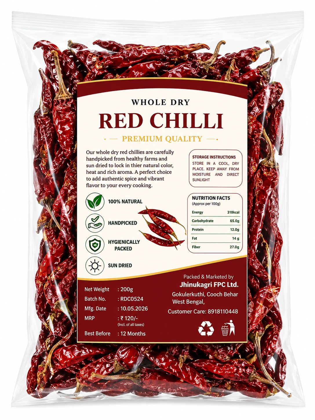 Whole Dry Red Chilli