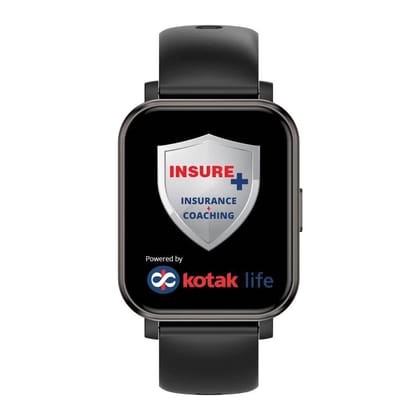 GOQii Newly Launched Stream Bluetooth Calling Smart Watch with 5 lakhs Health Insurance & 1 lakh Life Insurance with SpO2, & Free 3 Months Personal Coaching