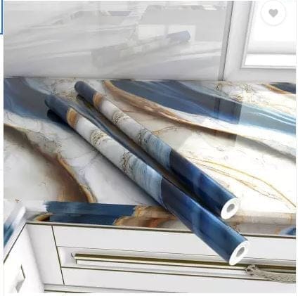 BLUE BROWN MARBLE FOIL (TA-078) BLUE MARBLE FOIL