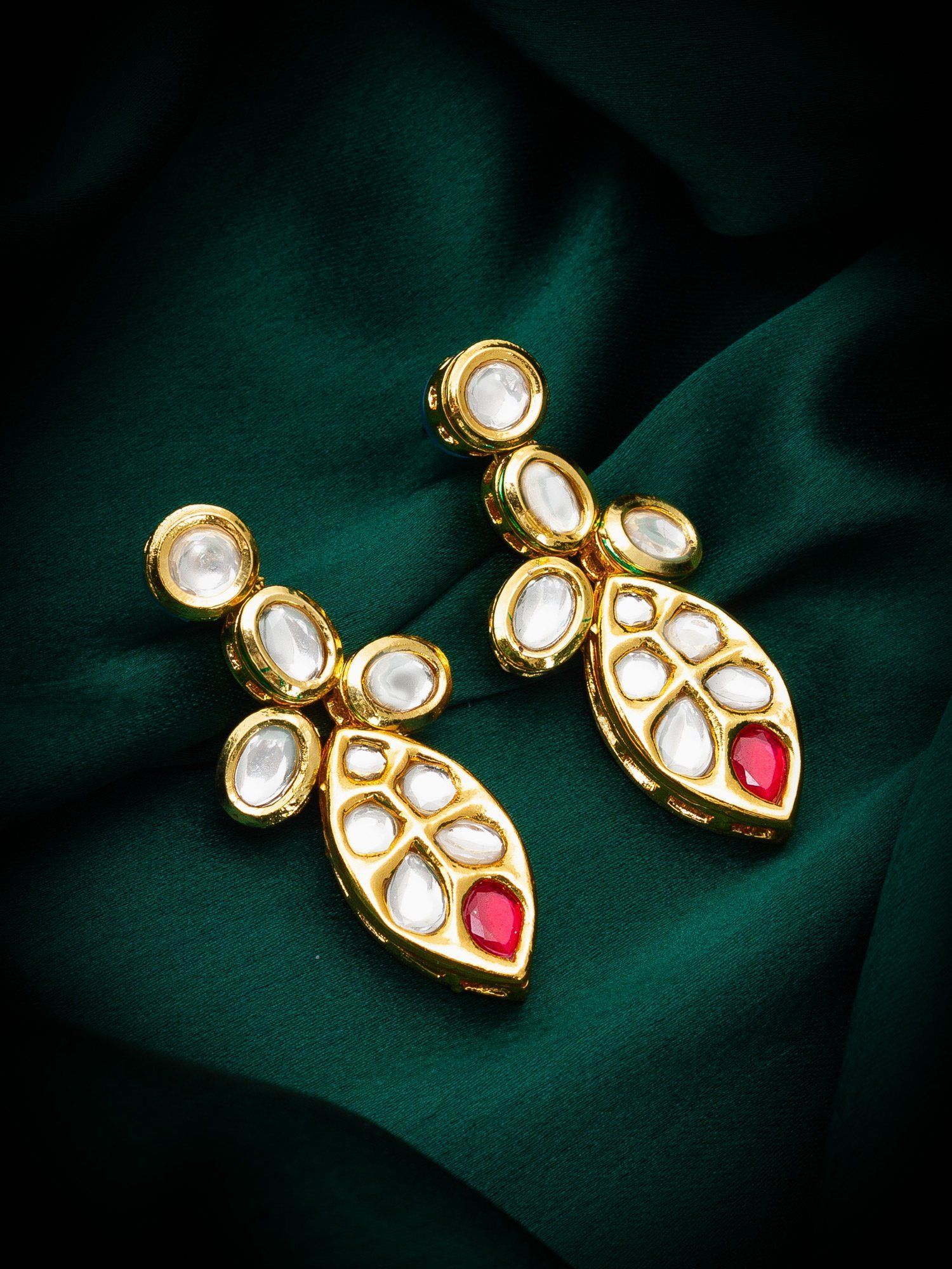 Morison Golden Peacock Earrings Vibrant Heritage Design