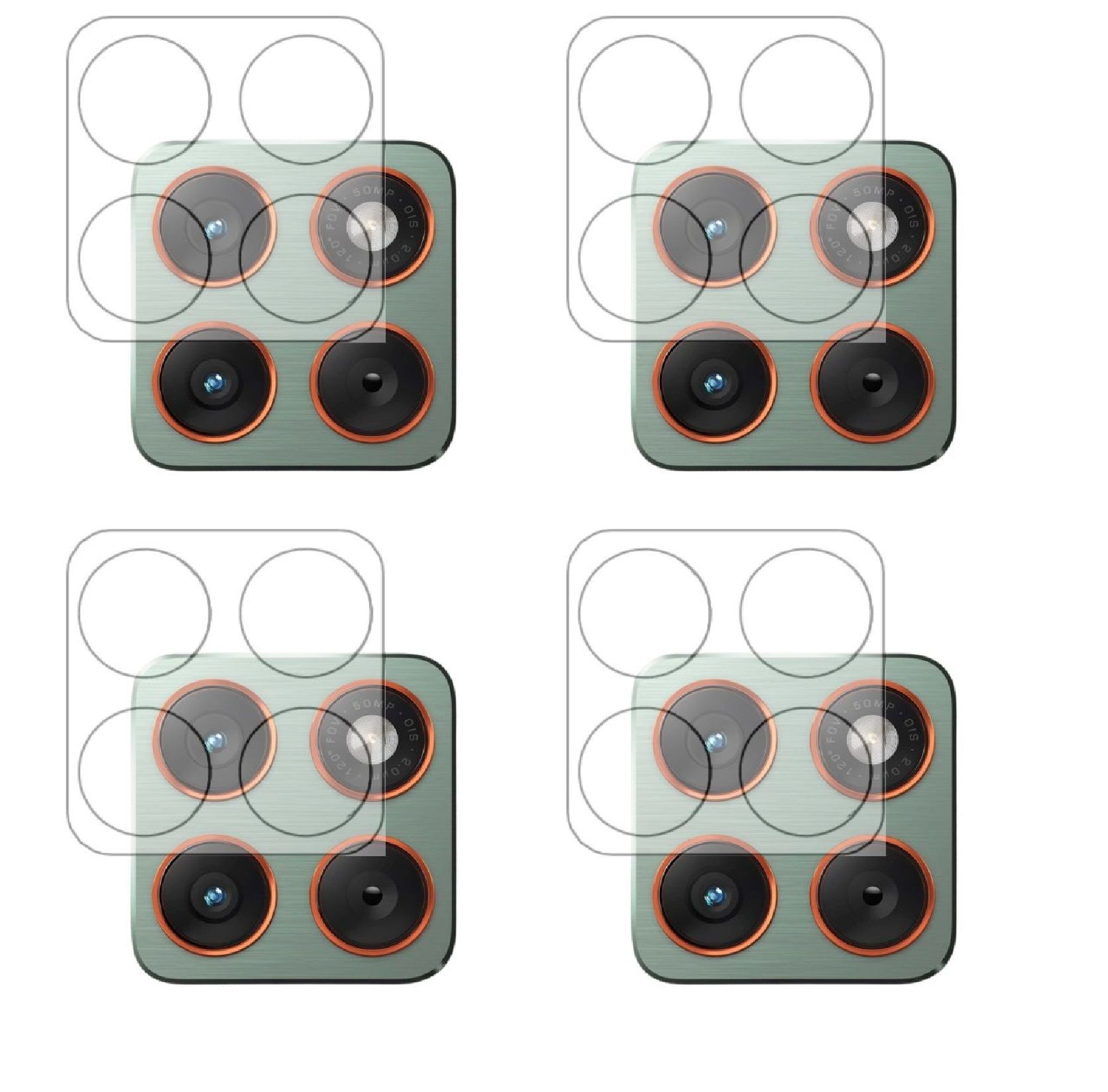 ISAAK Back Camera Lens Protector compatible for Moto Edge 70 (Pack of 4)