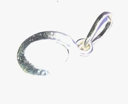 Silver 'O' Letter Pendants for Girls Women Men Unisex Locket Alphabet