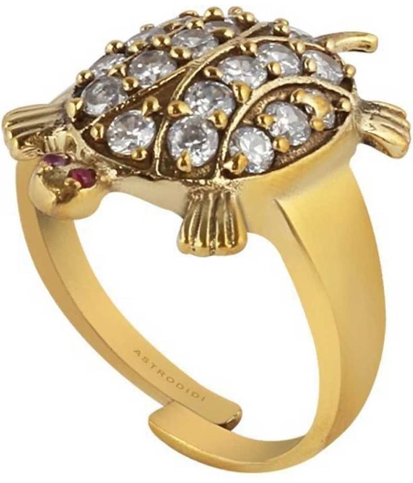 Astrodidi Tortoise Ring Beautiful Adjustable Turtle Brass Ring