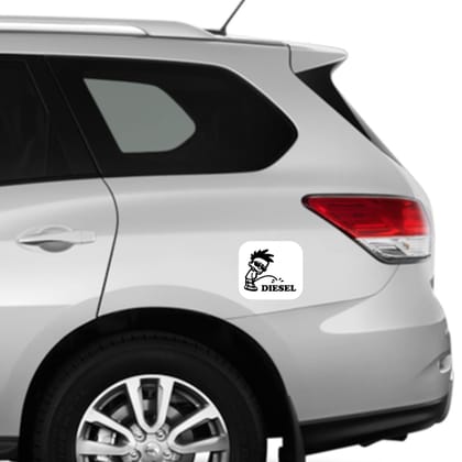 Diesel #8 Square Car Fuel Tank Decal Diesel #8 Square Car Fuel Tank Decal