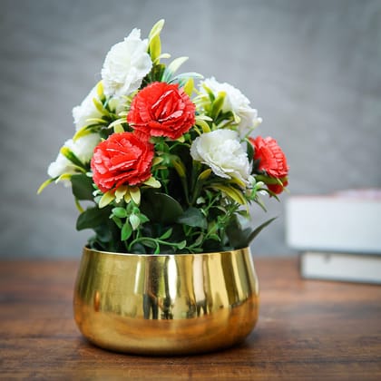 Craftlayout Metal Planter With Golden Finish 3.2 Inch