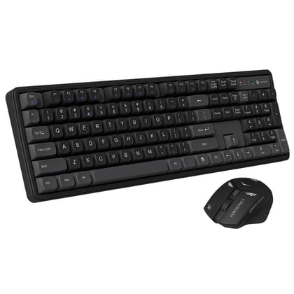 Portronics Key9 Combo, Wireless Receiver, Noise-free Typing, Ergonomic Mouse, Adjustable DPI