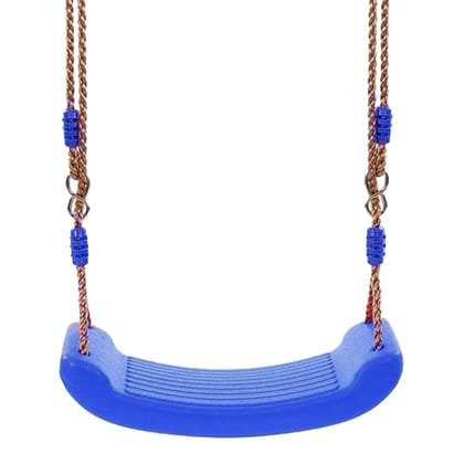 REZNOR Kids Indoor Outdoor Plastic Swing Seat with Hight Adjustable Rope Strong Tree Swing for Playground Backyard Holds 120kg for 3-12 Years Kids Children