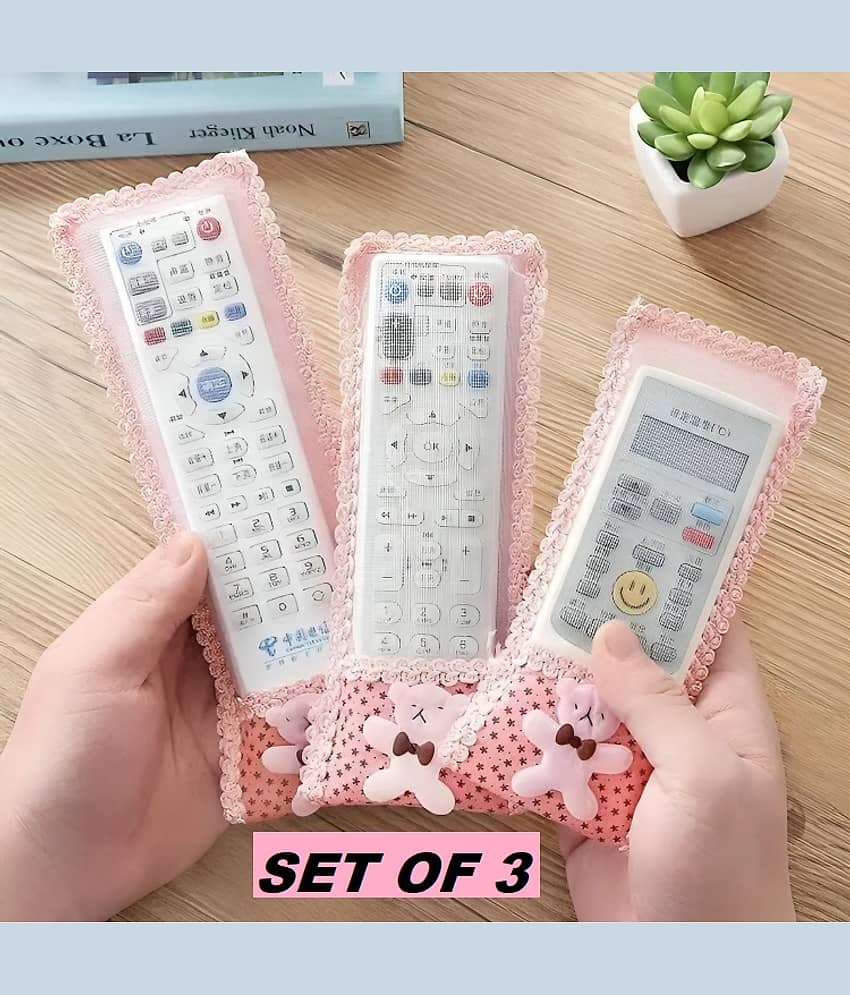 Multi Deal Set of 3 Poly-Cotton Multi Remote Control Cover