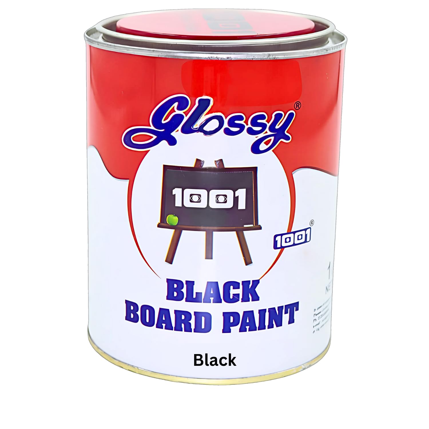 1001 Chalk Board/Black Board Paint | Dead Matt Finish | Ideal For School, College, ClassRoom, kids Room | Lead Free | Writable/Erasable (Black)