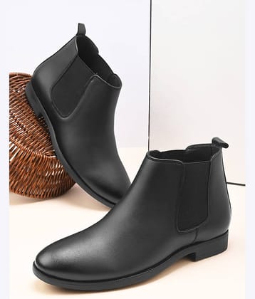 Fentacia Black Men's Chelsea Boots