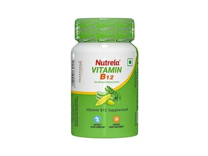 Nutrela Vitamin B12 Biofermented Plant Based Supplement for Men & Women with Moringa and Aloevera Extract - 30 Veg Capsules Nutrela Vitamin B12 Biofermented Plant Based Supplement for Men & Women with Moringa and Aloevera Extract - 30 Veg Capsules