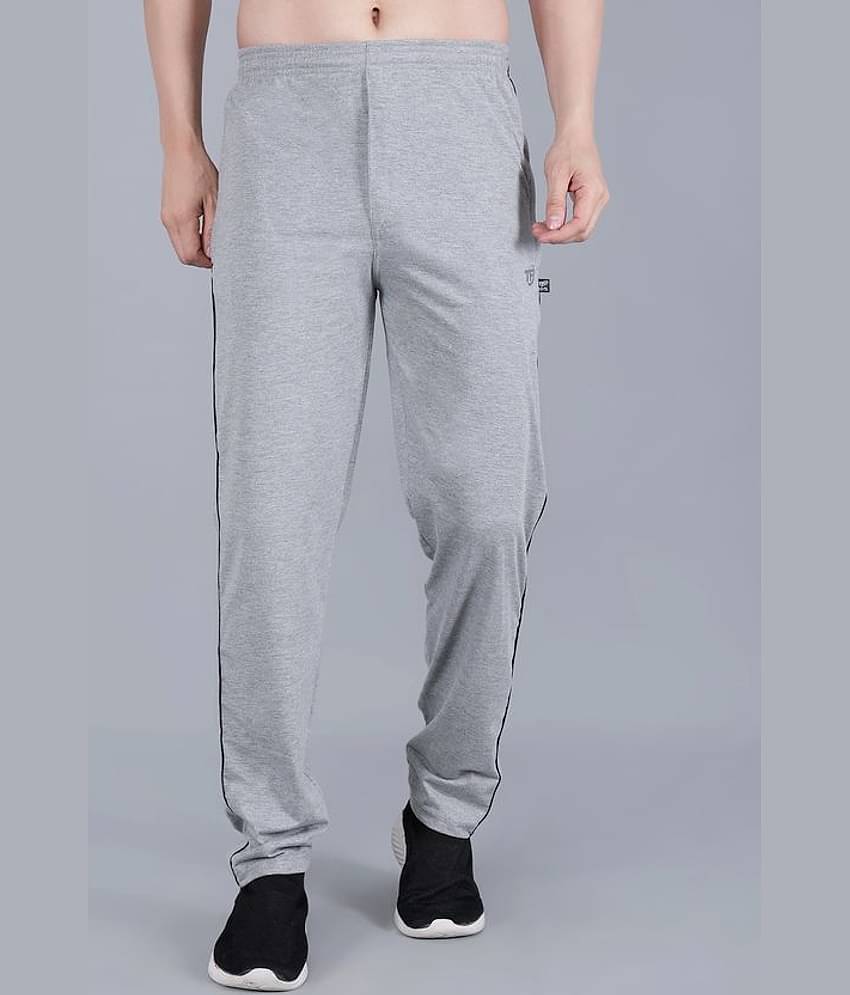 TF Grey Cotton Blend Men's Sports Trackpants ( Pack of 1 )