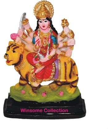 WINSOME COLLECTION Polyresin Goddess Durga Idol ( 11 cm )