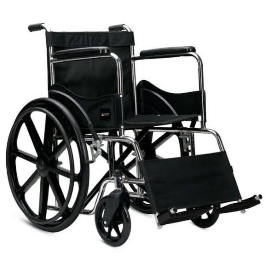Standard Manual Wheelchair with Stainless Steel Frame