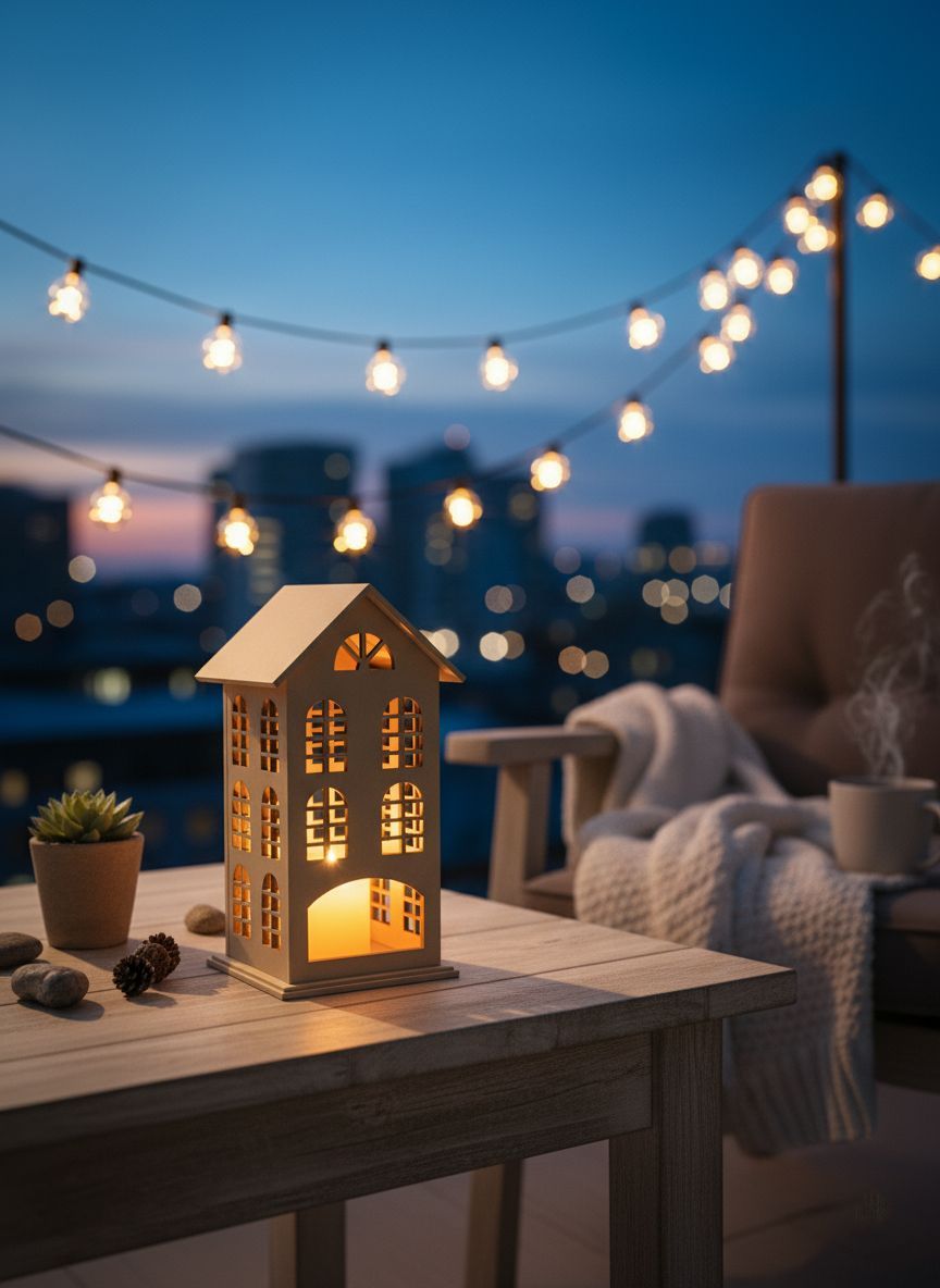Dbeautify's MDF House-Shaped Lantern