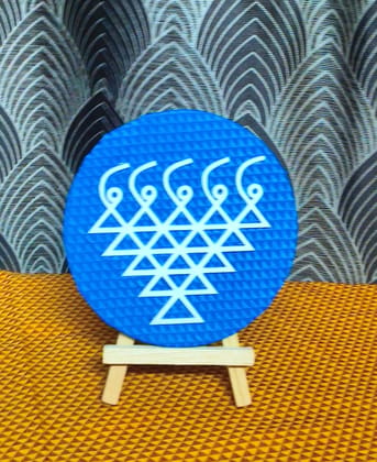 Saraswati handmade product with stand