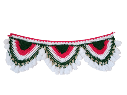 Laxmi Handicrafts Woolen Decorative Toran Gate Handmade by Women Self Help Group Laxmi Handicrafts Woolen Decorative Toran Gate Handmade by Women Self Help Group