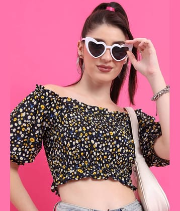 Ketch Women's Polyester Crop Top ( Multicolor )