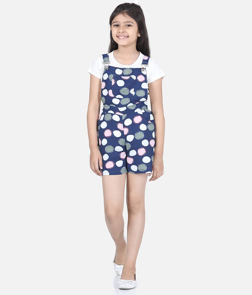 StyleStone Girls Rayon Jumpsuit ( Pack of 1 , Blue )