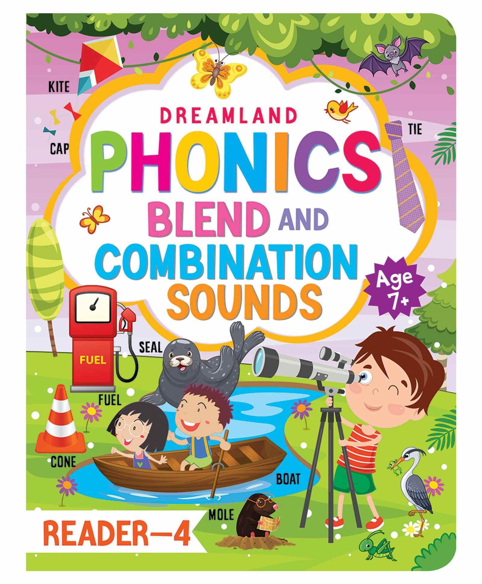 Phonics Reader - 4 (Blends And Combination Sounds) Age 7+ [Paperback] Dreamland Publications