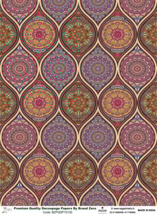 Brand Zero Premium Quality Decoupage Paper Pack of Two - Design Code: BZPQDP10130