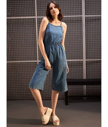 StyleStone Blue Denim Regular Fit Women's Jumpsuit ( Pack of 1 )
