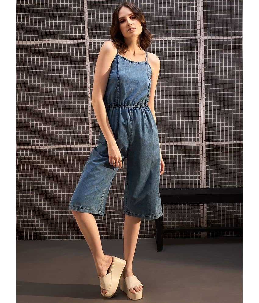 StyleStone Blue Denim Regular Fit Women's Jumpsuit ( Pack of 1 )
