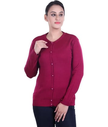 Ogarti Woollen Pink Buttoned Cardigans
