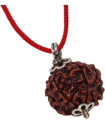 Astrodidi 6 Mukhi Rudraksha Silver Pendant With Lab Certificate