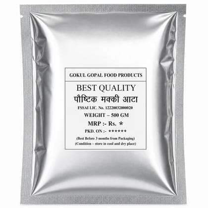 Gokul Gopal Makki Aata, 500g, Gluten Free, Rich in Vitamins & Minerals, Zero Preservatives, Heart Healthy, Energy Booster