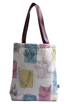 Printed Pu Handle Astara Tote Bag Printed Pu Handle Astara Tote Bag