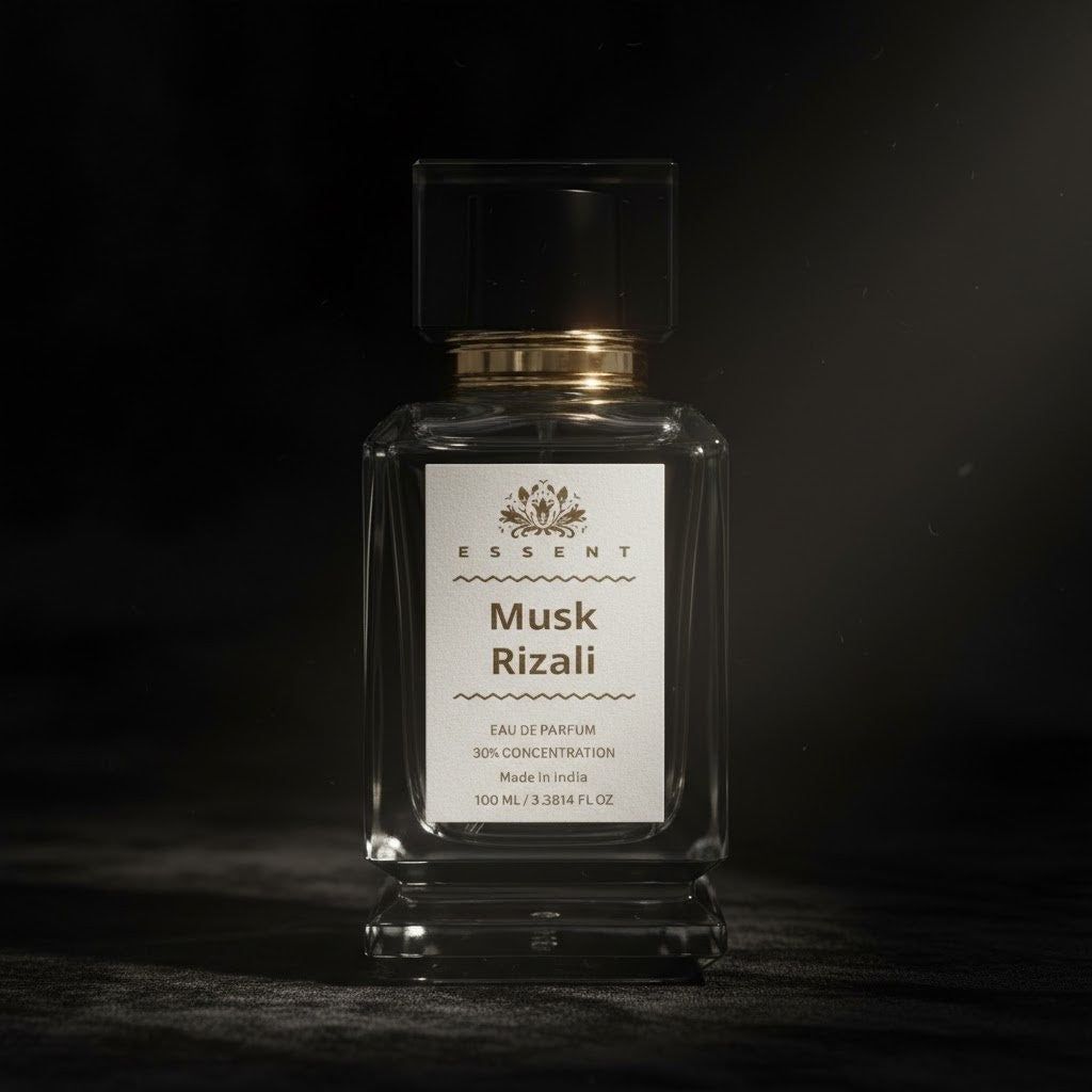 Essent Perfumes Musk Rizali Eau de Parfum (EDP) – Rich Musk Sweet Long Lasting Perfume – Unisex Fragrance