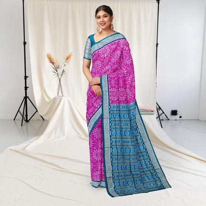 Tribal Design Sambalpuri Silk Saree