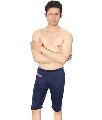 Goodluck Navy Polyester Lycra Jammer Single