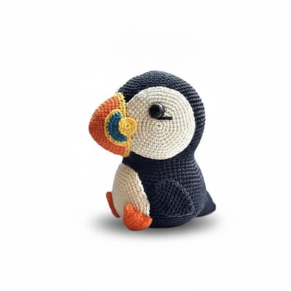 Handcrafted Cotton Amigurumi Puffin Toy