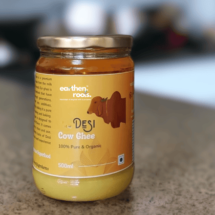 Earthen Roots A2 Desi Cow Ghee | Made traditionally from curd