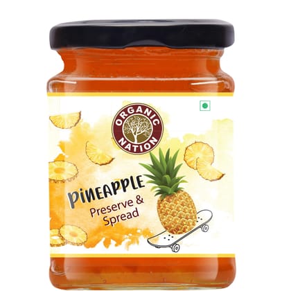 Organic Nation Pineapple Conserve | No Preservatives | Rich Fruit Spread | Sugar Free | 100% Pure Natural |No Added Flavours | 340g Organic Nation Pineapple Conserve | No Preservatives | Rich Fruit Spread | Sugar Free | 100% Pure Natural |No Added Flavours | 340g