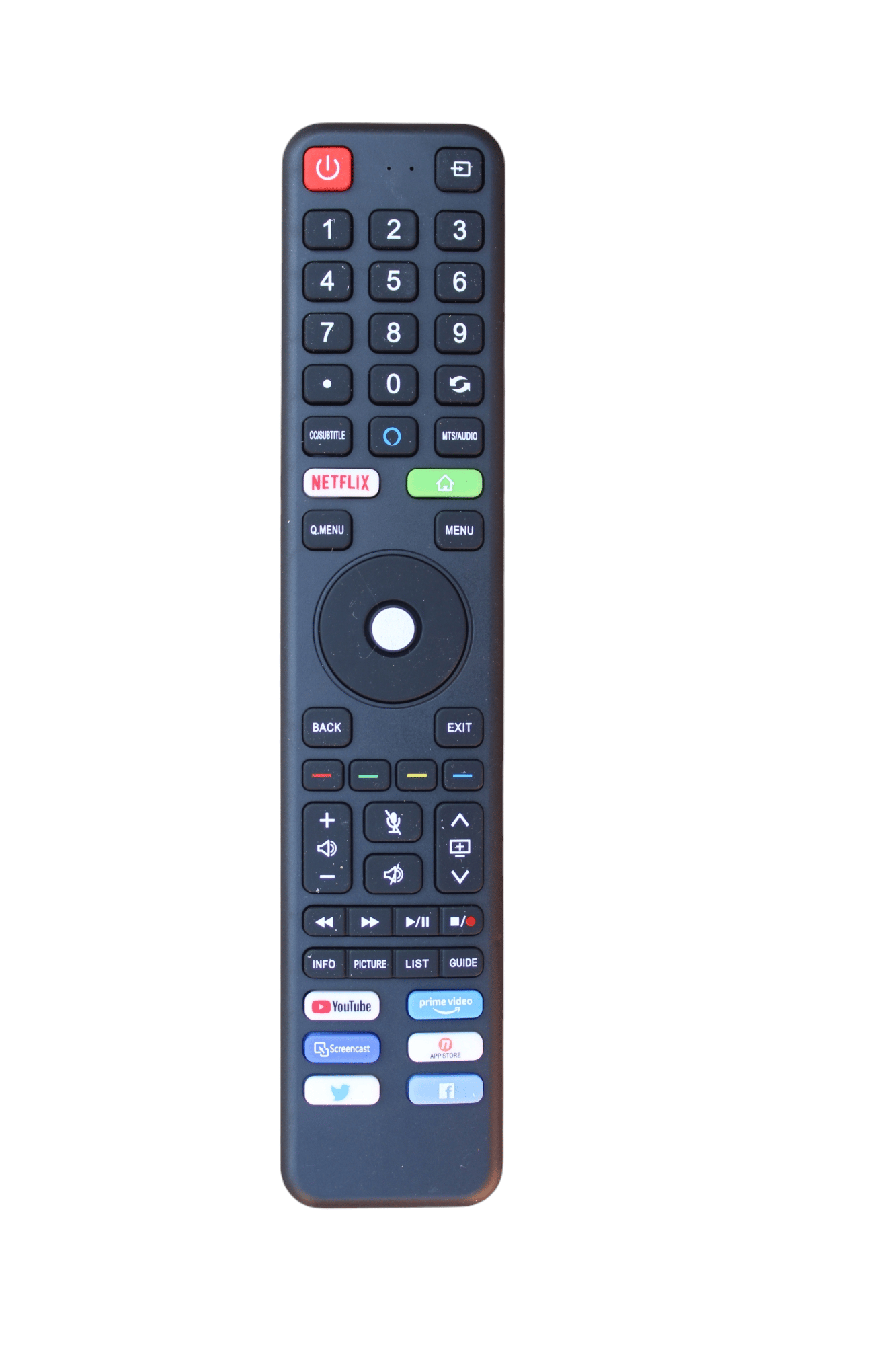 V3Deals Compatible Ericsson/Toshiba/Sony/LG/Hisense/Panasonic/Philips/Sharp/Sanyo/Insignia/Hitachi/Summercool Chinese Assembled Smart LED/LCD TV Remote Control | Non Voice -Same Remote Will Work(China LED 290)