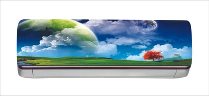 DreamKraft Decorative Red Leaves Tree Abstract Nature AC Sticker (Multicolor PVC Vinyl, 30cm X 91cm)