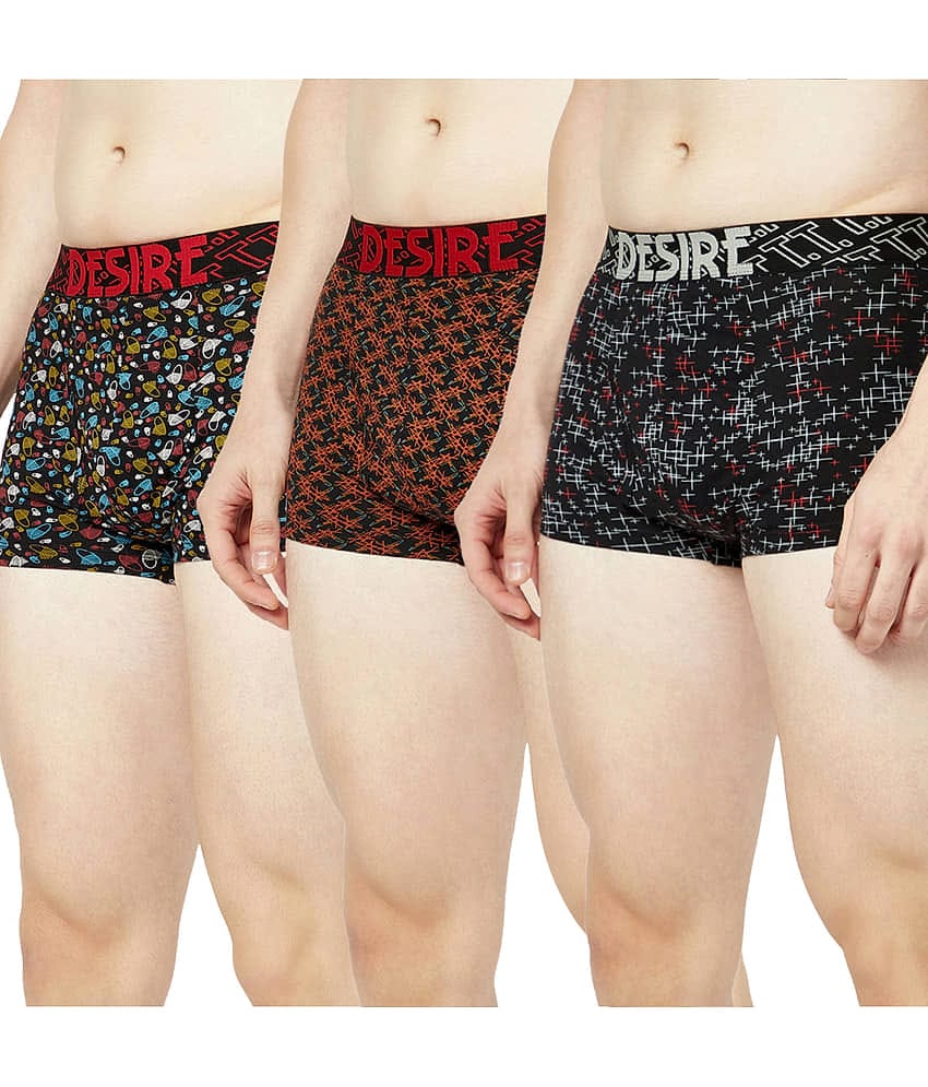 TT Pack of 3 Cotton Trunks For Men's ( Multicolor1 )