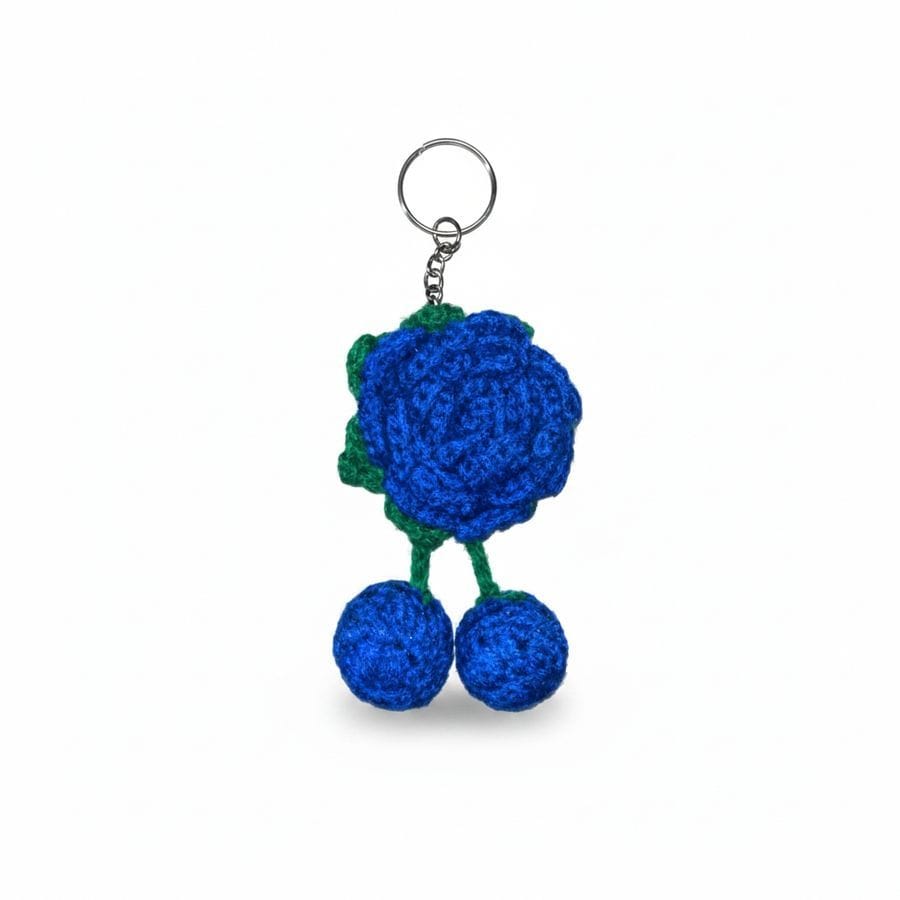 Crocheted Flower Key Chain