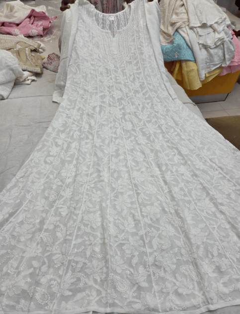 Pure viscose georgette anarkali 24 kali