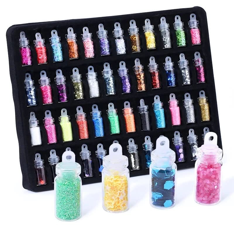 Elecsera 48 Bottles Set Nail Art Kit (Multicolor)