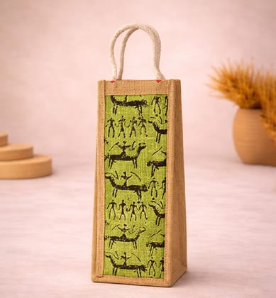 Handmade Eco-Friendly Jute Bottle Bag Handmade Eco-Friendly Jute Bottle Bag