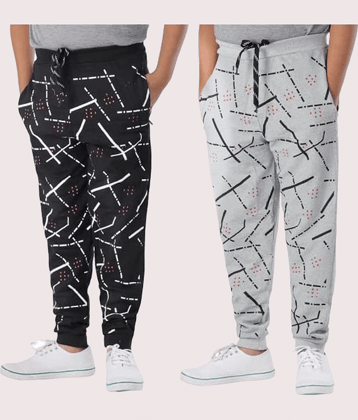 Paryag Pack of 2 Boys Cotton Trackpant ( Multicolor )