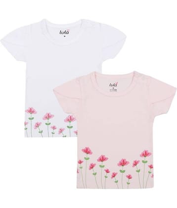 LULA Pack of 2 Girls 100% Cotton Tops ( Blue )